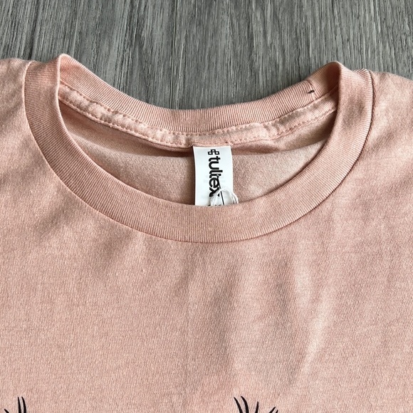 Just Breathe Graphic Tee Dandelion Pink and Black - Picture 3 of 5